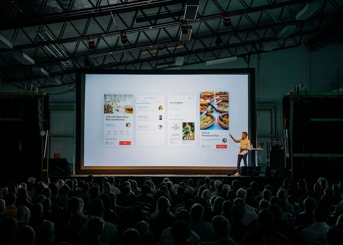 Evento transmitido por uma plataforma digital personalizada